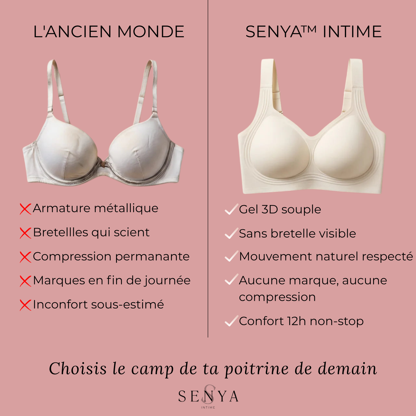 Le Soutien-Gorge Senya™ — Effet Lift Naturel Sans Armature